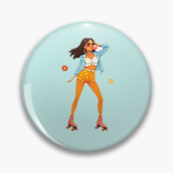 Item preview, Retro Hippie Girl | Vintage Summer Vibes Illustration designed and sold by CzipipitoStudio.