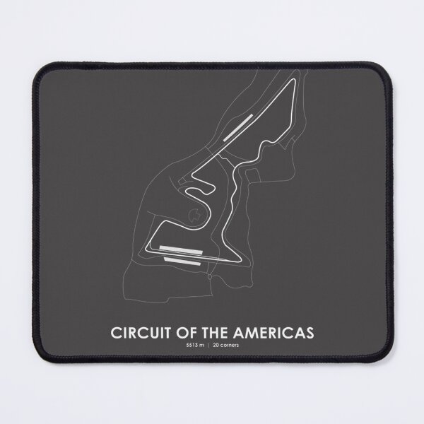Item preview, Austin COTA USA Circuit Track Map Design in White designed and sold by PORTALSTAR.