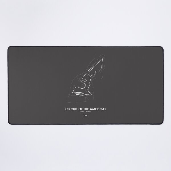Item preview, Austin COTA USA Circuit Track Map Design in White designed and sold by PORTALSTAR.