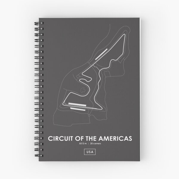 Item preview, Austin COTA USA Circuit Track Map Design in White designed and sold by PORTALSTAR.