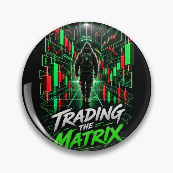 Item preview, Trading The Matrix Futuristic Finance Design designed and sold by NovaMoodCo.