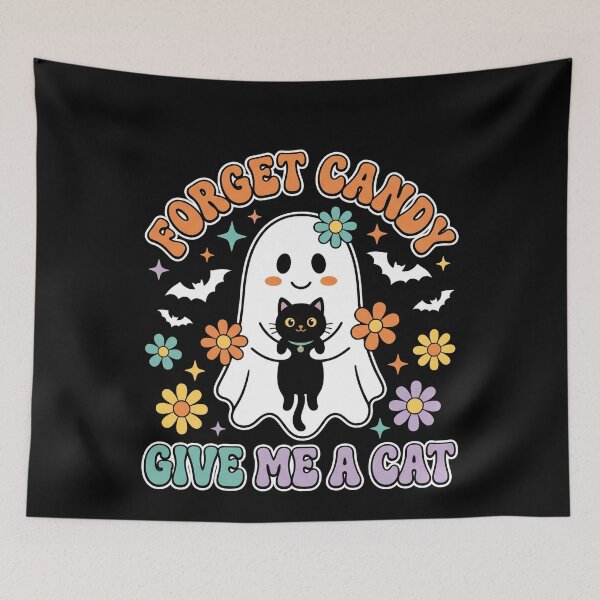 Item preview, Retro Groovy Forget Candy Give Me A Cat Daisy Flower designed and sold by MizoX7.