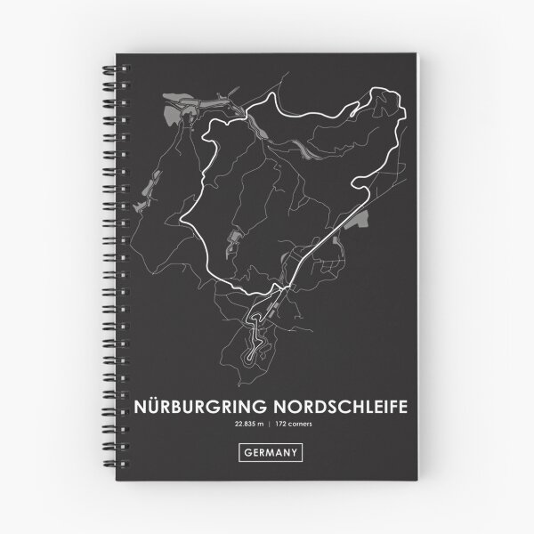 Item preview, Nürburgring Nordschleife Germany Race Track Map Design in White designed and sold by PORTALSTAR.