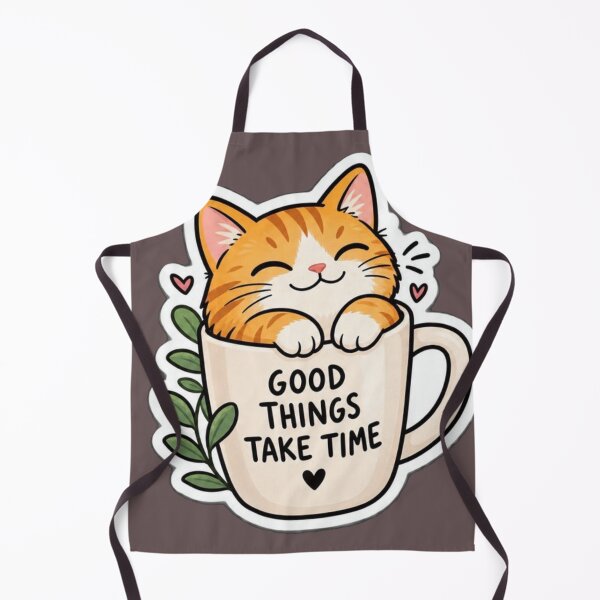 Item preview, Good Things Take Time Kawaii Cat designed and sold by Danime Planet.