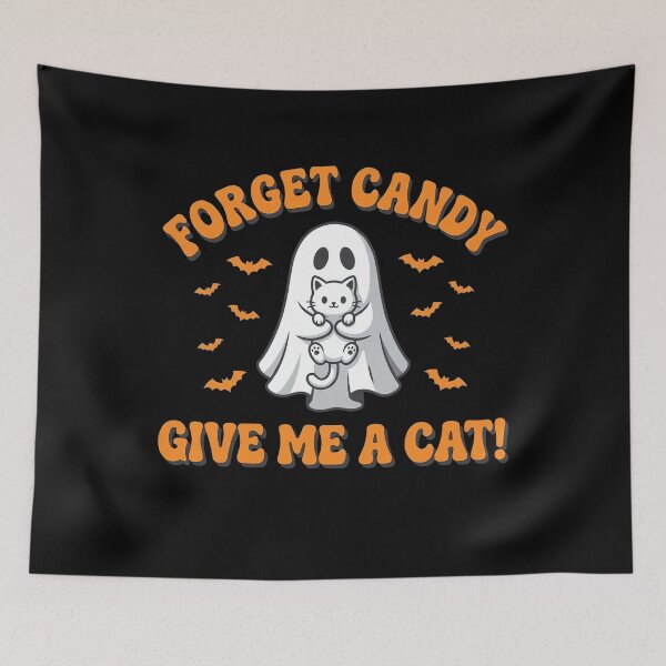 Item preview, Forget Candy Give Me A Cat White Kitten Ghost designed and sold by MizoX7.