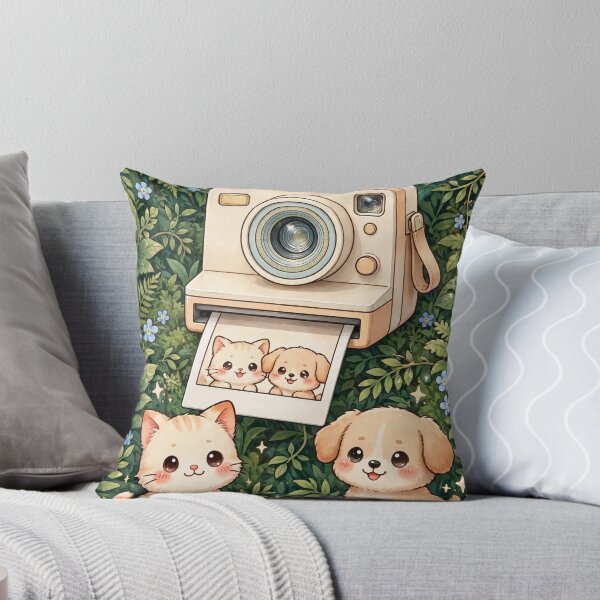 Item preview, Retro Kawaii Camera with Cat and Dog Garden designed and sold by Pure Craft.