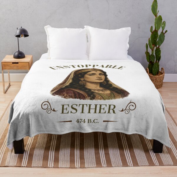 Item preview, Unstoppable Esther 474 B.C. - Vintage Queen Esther Biblical Portrait designed and sold by Neurospicy Trolls.
