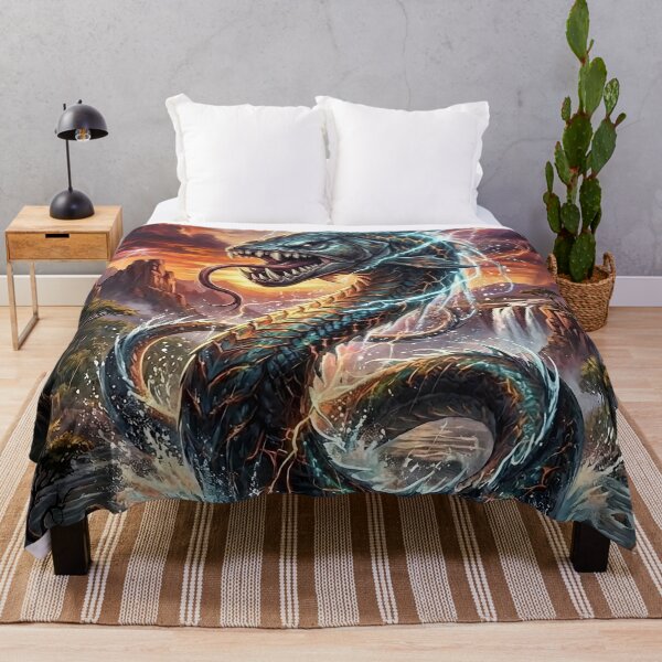 Item preview, Nyami Nyami African River God Serpent Art designed and sold by Lucid Dream Pixel.