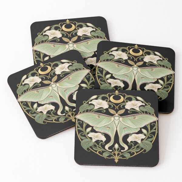 Item preview, Botanical Art Nouveau Moon Butterfly Art Nouveau designed and sold by lAnJefurtifeu.