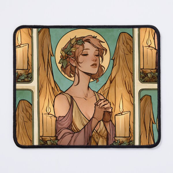 Item preview, Christmas angel card designed and sold by MendaciousMina.