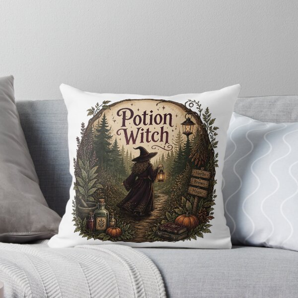 Item preview, Potion Witch A Night at the Witch Cottage designed and sold by OliviaHayesArt.