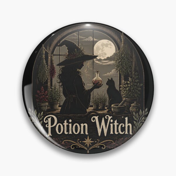 Item preview, Potion Witch The Midnight Shop Window designed and sold by OliviaHayesArt.