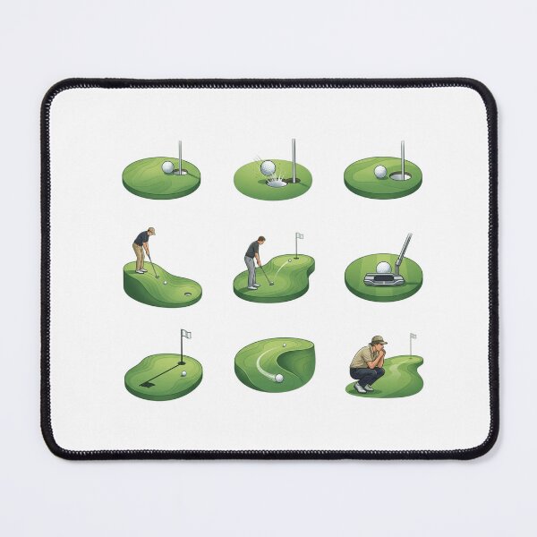 Item preview, Golf Putting Green Reading and Line Strategy Art designed and sold by mood-draftsman.