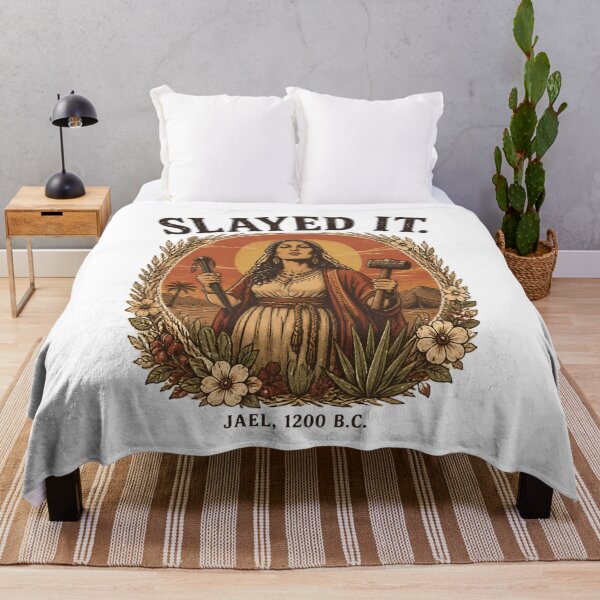 Item preview, Slayed It. - Jael 1200 B.C. Vintage Biblical Heroine Funny Biblical Dark Humor designed and sold by Neurospicy Trolls.