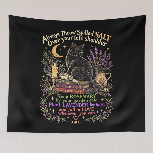 Item preview, Always Throw Spilled Salt Over Your Left Shoulder Graphic designed and sold by Chromatic-Cubes.