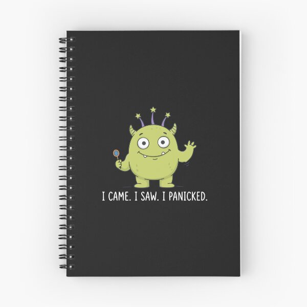 Item preview, "I Came I Saw I Panicked" Funny Introvert Anxiety Alien Meme designed and sold by Cipher & Soul.