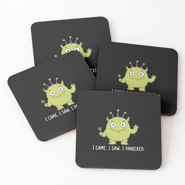 Item preview, "I Came I Saw I Panicked" Funny Introvert Anxiety Alien Meme designed and sold by Cipher & Soul.