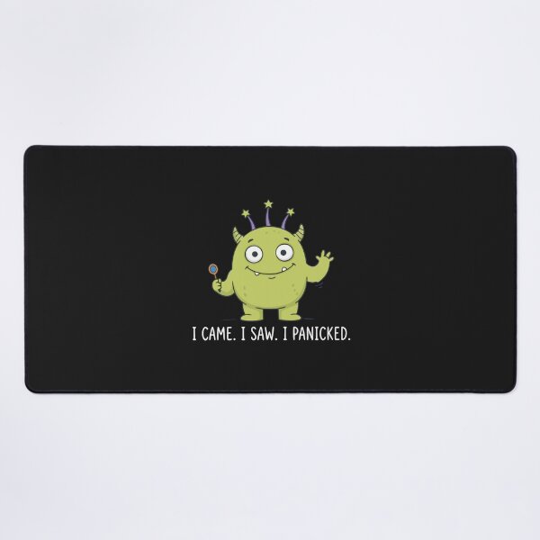 Item preview, "I Came I Saw I Panicked" Funny Introvert Anxiety Alien Meme designed and sold by Cipher & Soul.