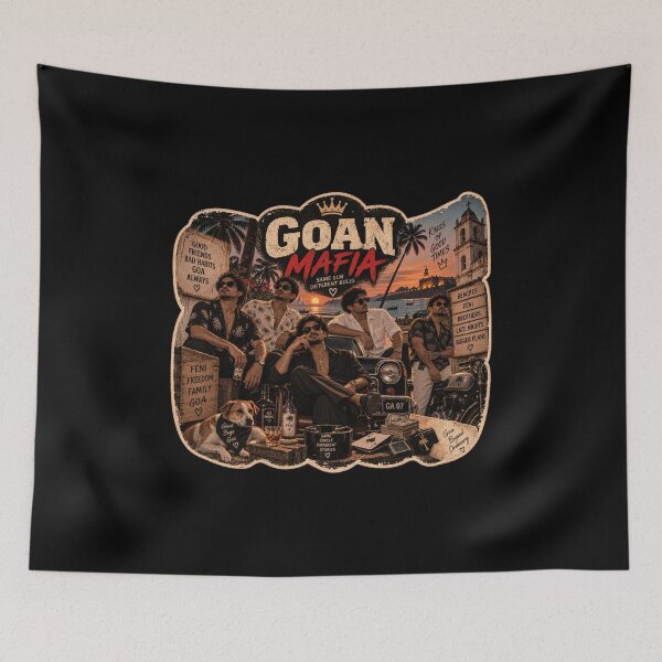 Item preview, Goan Mafia — Kings of Good Times designed and sold by Goanheartprints.