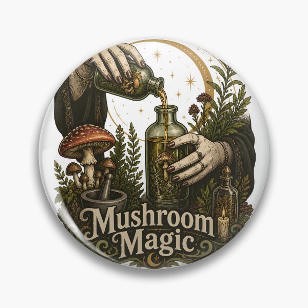 Item preview, Mushroom Magic Hands of the Herbalist designed and sold by OliviaHayesArt.