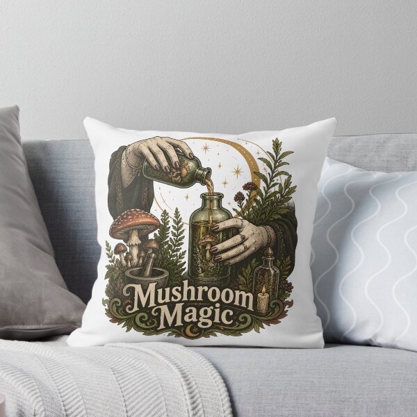 Item preview, Mushroom Magic Hands of the Herbalist designed and sold by OliviaHayesArt.