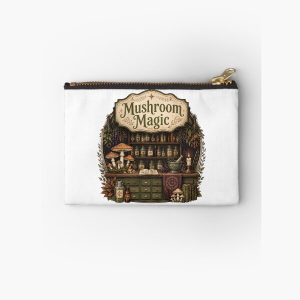 Item preview, Mushroom Magic Shelves of Botanical Remedies designed and sold by OliviaHayesArt.