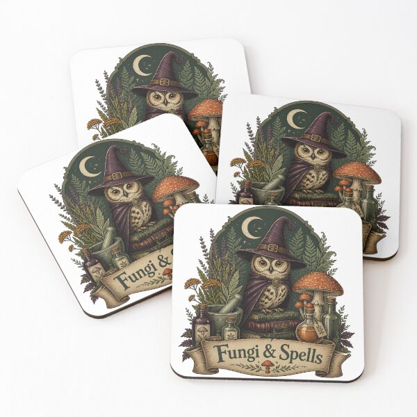 Item preview, Fungi & Spells Herbal Magic & Familiar designed and sold by OliviaHayesArt.
