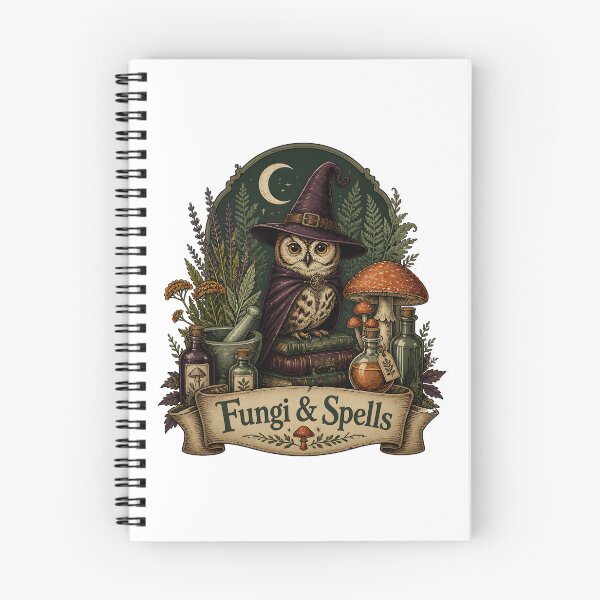 Item preview, Fungi & Spells Herbal Magic & Familiar designed and sold by OliviaHayesArt.