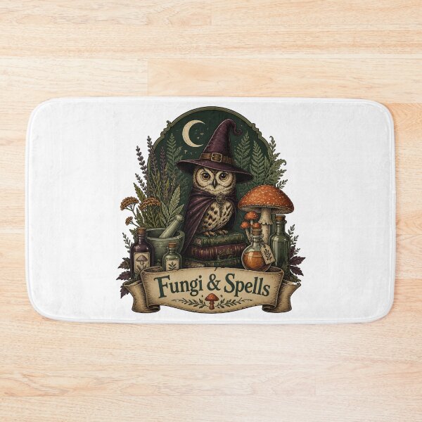 Item preview, Fungi & Spells Herbal Magic & Familiar designed and sold by OliviaHayesArt.