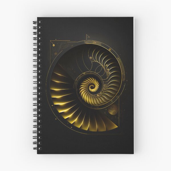 Item preview, Golden Aperture Spiral Turbine Black Art designed and sold by RAGANADesign.