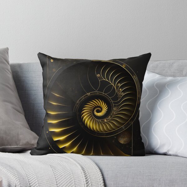 Item preview, Golden Aperture Spiral Turbine Black Art designed and sold by RAGANADesign.