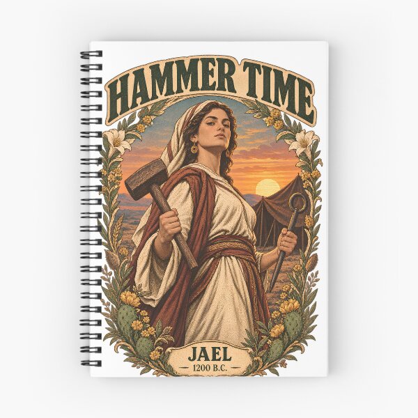 Item preview, Hammer Time - Jael 1200 B.C. Vintage Biblical Warrior Woman Funny Biblical Dark Humor designed and sold by Neurospicy Trolls.