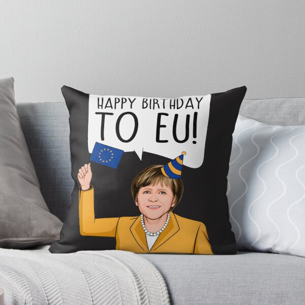 Item preview, Angela Merkel Happy Birthday Celebration for the European Union Design designed and sold by Medjz.