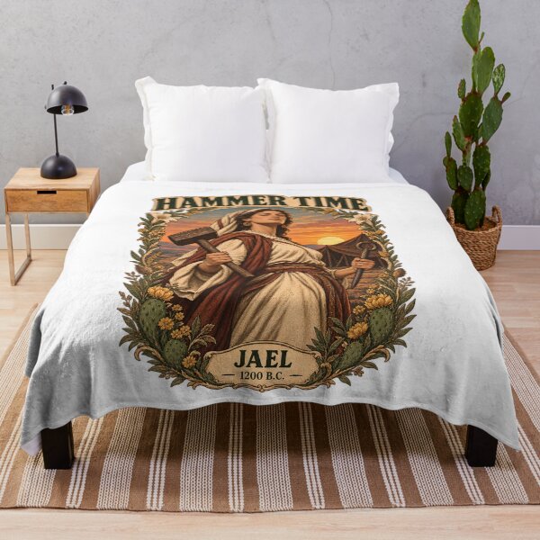 Item preview, Hammer Time - Jael 1200 B.C. Vintage Biblical Warrior Woman Funny Biblical Dark Humor designed and sold by Neurospicy Trolls.