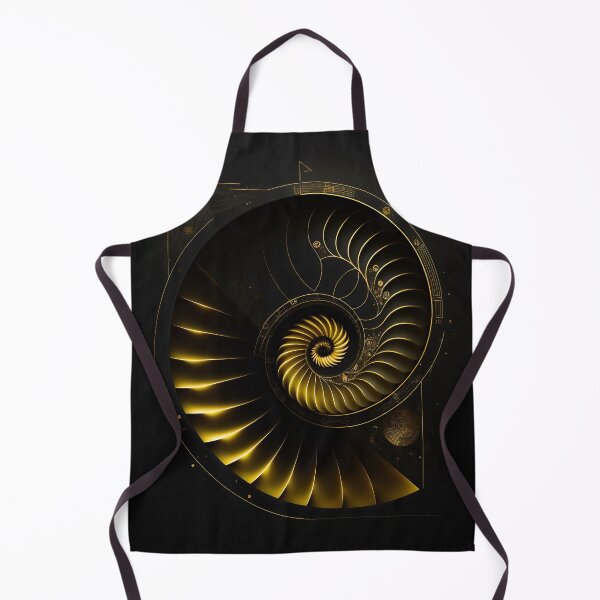 Item preview, Golden Aperture Spiral Turbine Black Art designed and sold by RAGANADesign.