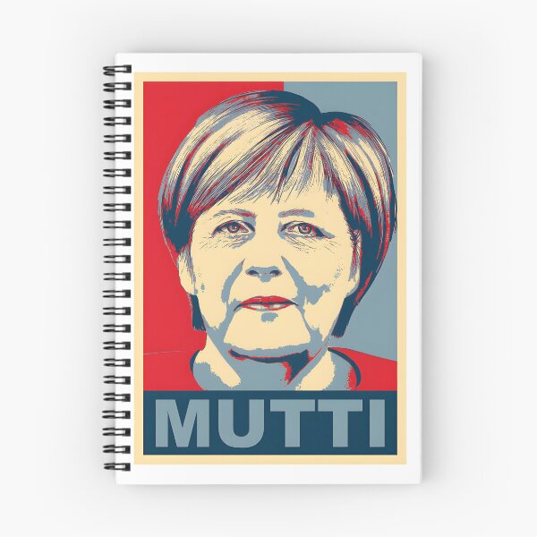 Item preview, Mutti Merkel Hope Inspirational Political Design Celebrating Leadership and Optimism designed and sold by Medjz.