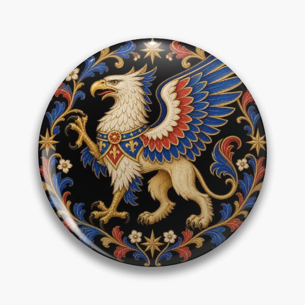 Item preview, Medieval illuminated heraldic griffin designed and sold by lAnJefurtifeu.