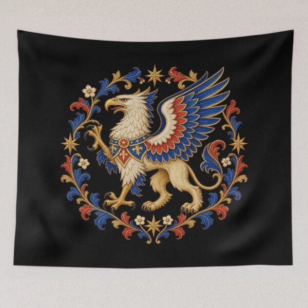 Item preview, Medieval illuminated heraldic griffin designed and sold by lAnJefurtifeu.