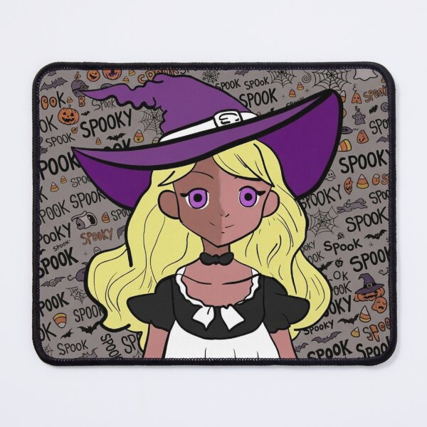 Item preview, Cute Halloween Witch and Spooky Pattern Illustration designed and sold by RioCariocaClub.