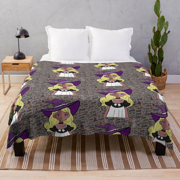 Item preview, Cute Halloween Witch and Spooky Pattern Illustration designed and sold by RioCariocaClub.