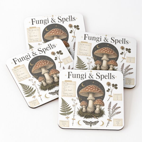 Item preview, Fungi & Spells Vintage Herbal Study designed and sold by OliviaHayesArt.