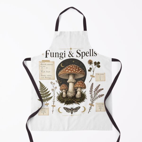 Item preview, Fungi & Spells Vintage Herbal Study designed and sold by OliviaHayesArt.