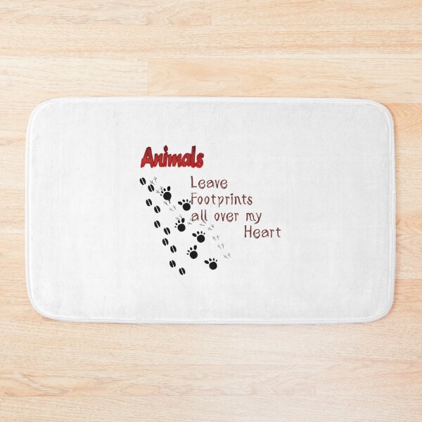Item preview, Animals Leave Paw Prints on Your Heart Inspirational Animal Lover Design designed and sold by SHVKERstyle.