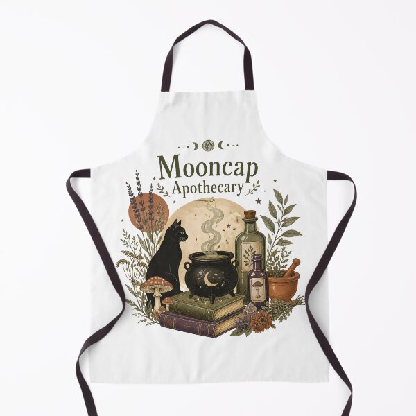 Item preview, Mooncap Apothecary Botanical Collage designed and sold by OliviaHayesArt.