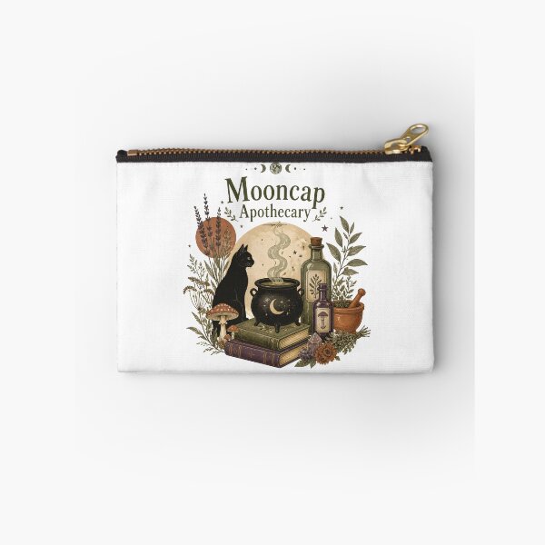 Item preview, Mooncap Apothecary Botanical Collage designed and sold by OliviaHayesArt.