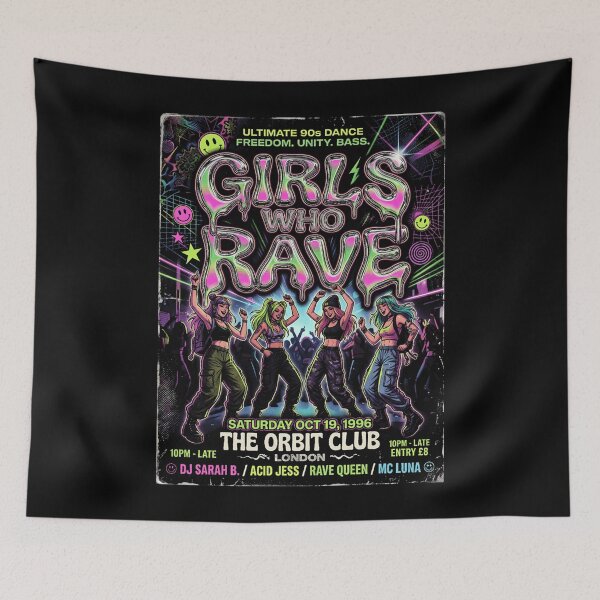 Item preview, Girls Who Rave 1996 Dance designed and sold by SherleyGeiger.