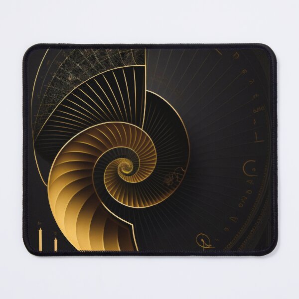 Item preview, Gold Nautilus Measurement Chart Dark Art designed and sold by RAGANADesign.