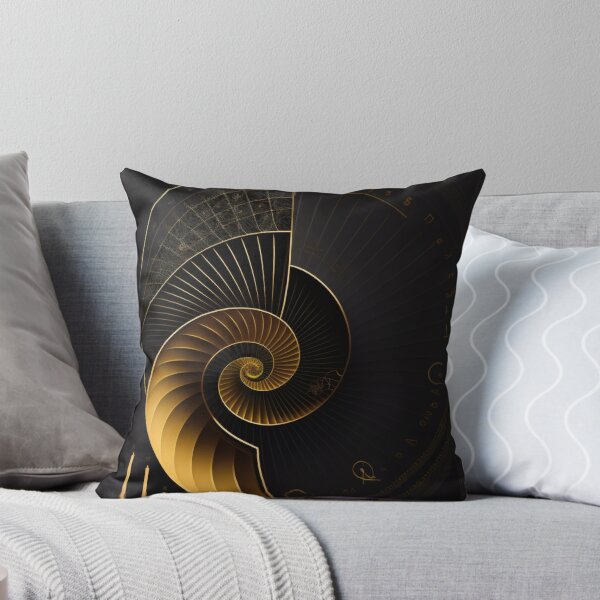 Item preview, Gold Nautilus Measurement Chart Dark Art designed and sold by RAGANADesign.