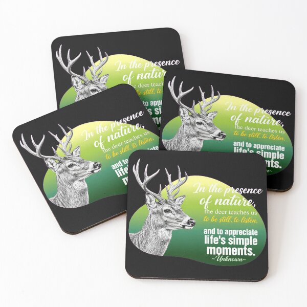 Item preview, In The Presence Of Nature The Deer Teaches Us To Be Still To Listen - Deer Lover designed and sold by Vibe-Vary.