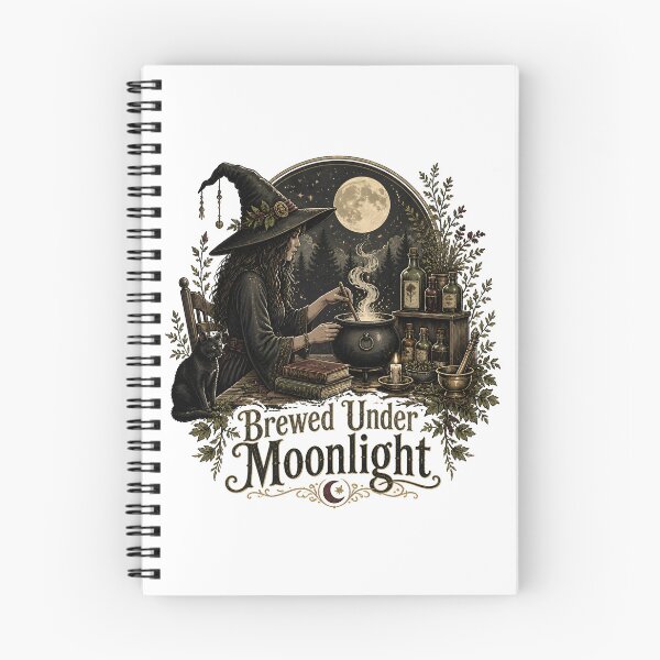 Item preview, Brewed Under Moonlight The Apothecary at Work designed and sold by OliviaHayesArt.